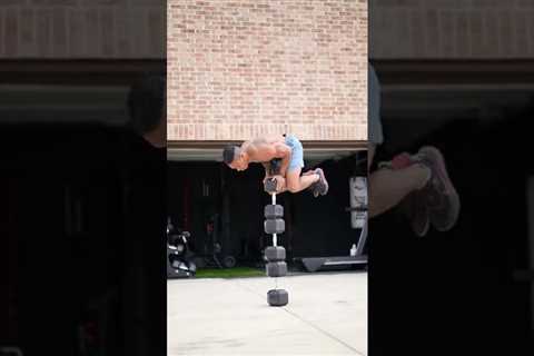 INSANE handstand on stack of DUMBBELLS!🤯😱