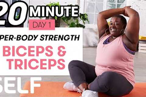 Upper-Body Strength: Seated Biceps & Triceps - Class 1(ft. Roz The Diva Mays | Sweat with SELF