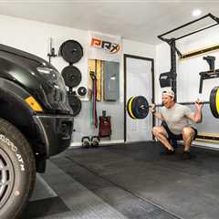 Man Builds Collapsible Home Gym in 2-Car Garage!